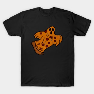 Funny Pizza Halloween Ghost, Scary Pizza T-Shirt